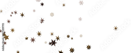 A gray whirlwind of golden snowflakes and stars. New © vegefox.com