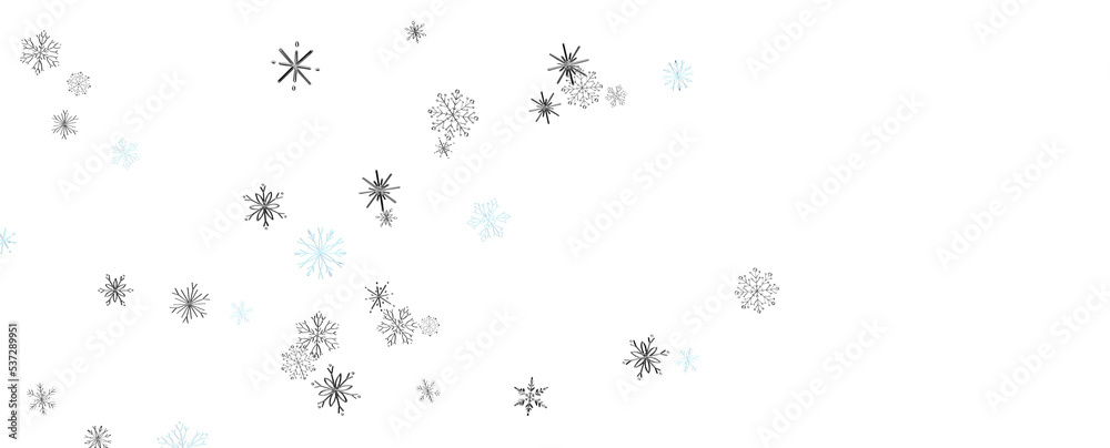Fototapeta premium Falling snow at night. Bokeh lights