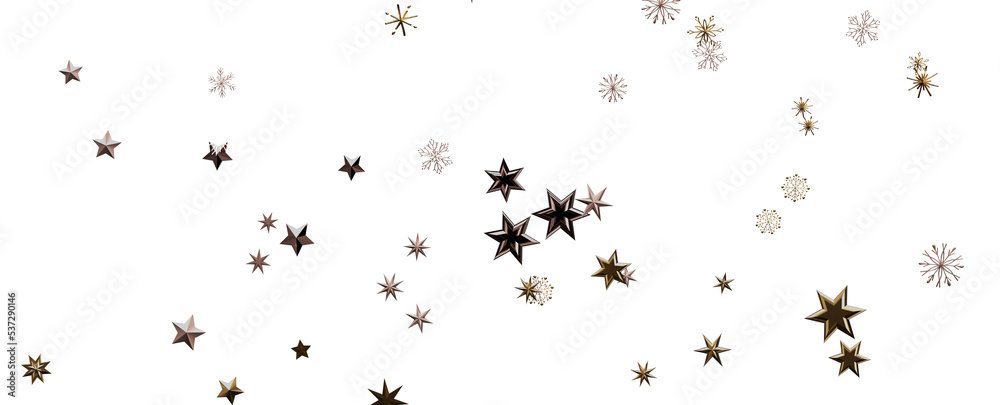 Banner with golden decoration. Festive border with falling glitter dust and stars. Banner with golden decoration. Festive border with falling glitter dust and stars.