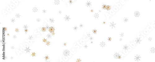 Snowflakes Falling On Snow - Winter Banner