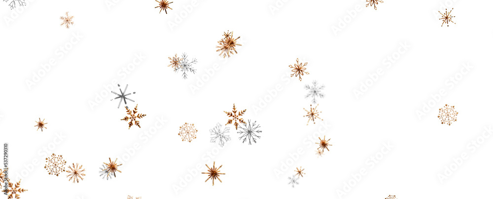 Christmas Card - Snowflakes Of Paper In Frame Christmas Card - Snowflakes Of Paper In Frame
