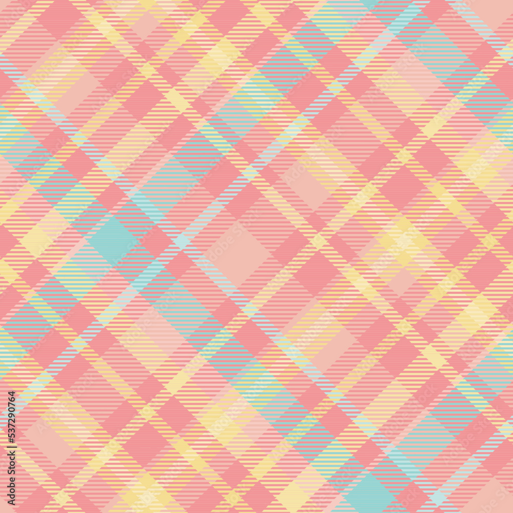 Seamless tartan plaid pattern in Green and Pink Color.