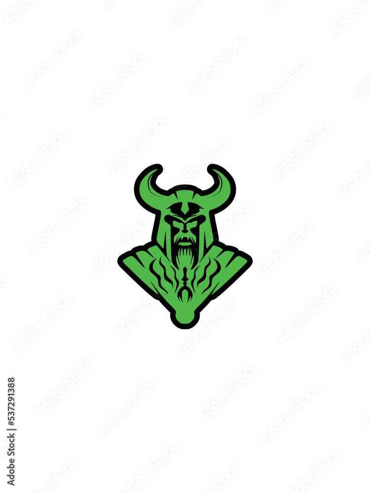 green viking drawing vector illustration design green viking drawing vector illustration design