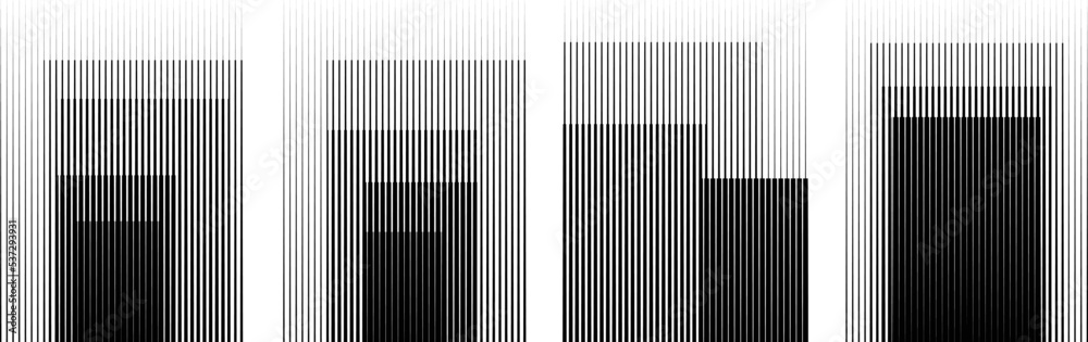 Art composition with lines .Modern art design .Design elements set ...