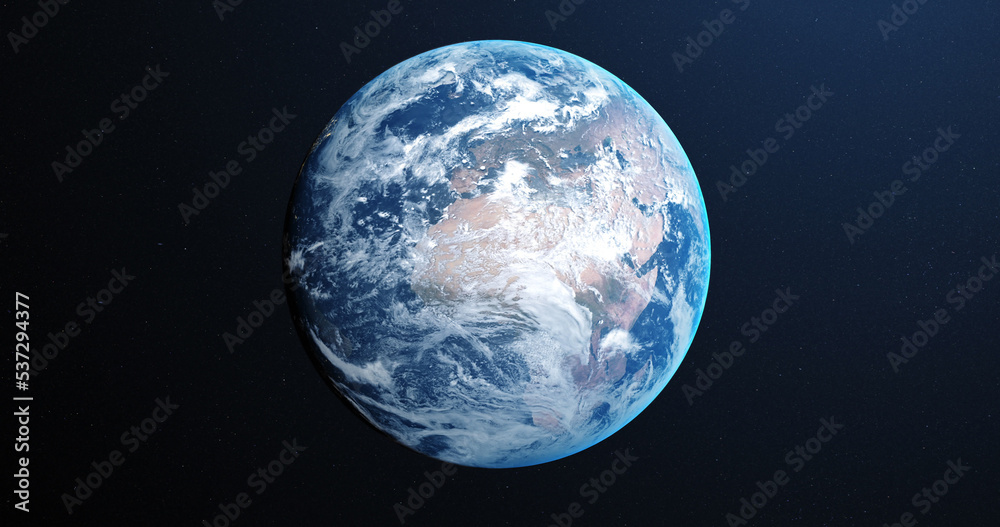 Naklejka premium Image of satellite photo of earth visible from space