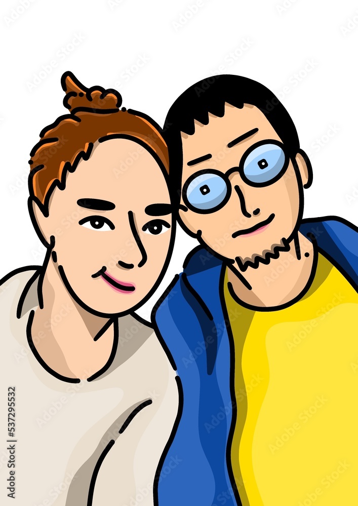 illustration - couple love illustration - couple love
