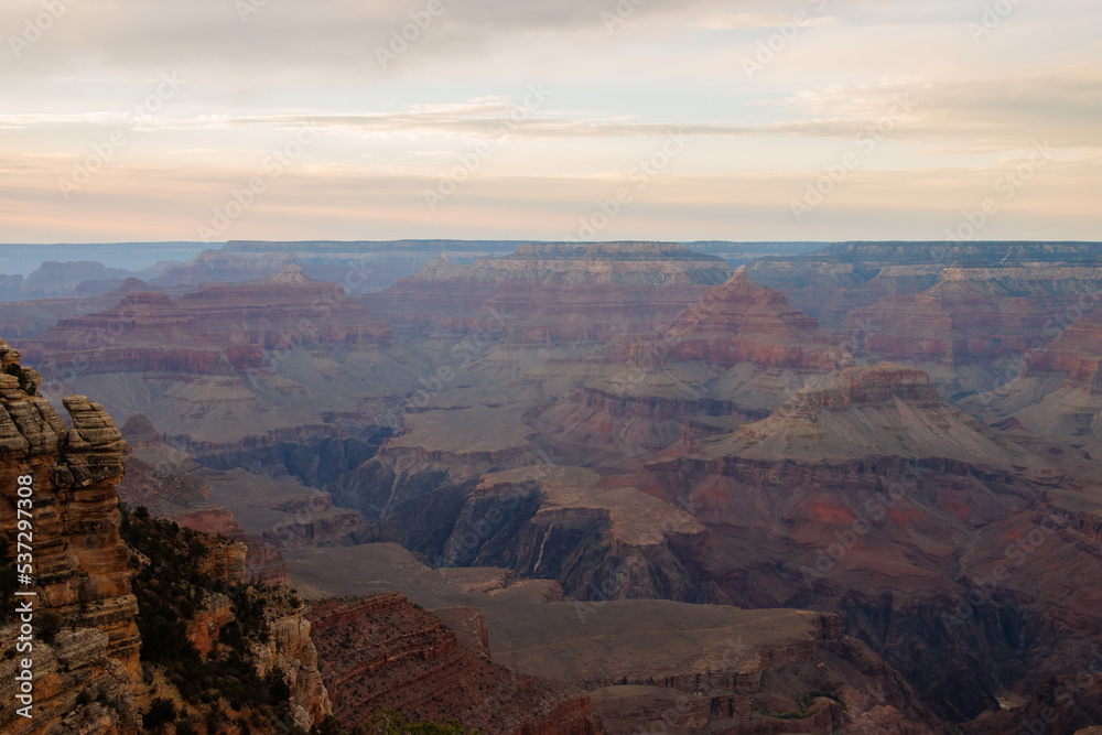 View of Grand Canyon. South Rim of Grand Canyon National Park in Arizona