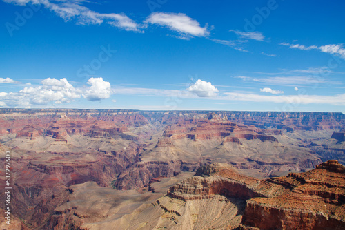 View of Grand Canyon. South Rim of Grand Canyon National Park in Arizona