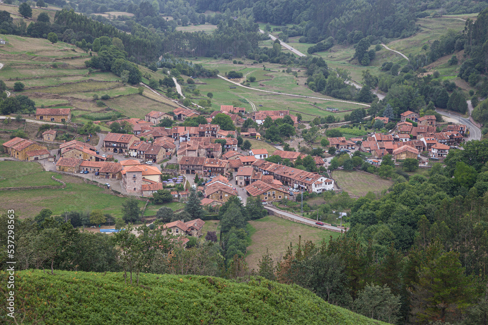Village of Carmona, Cantabria, Spain