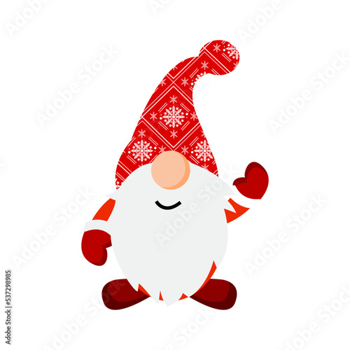 Vector Illustration Christmas Gnome
