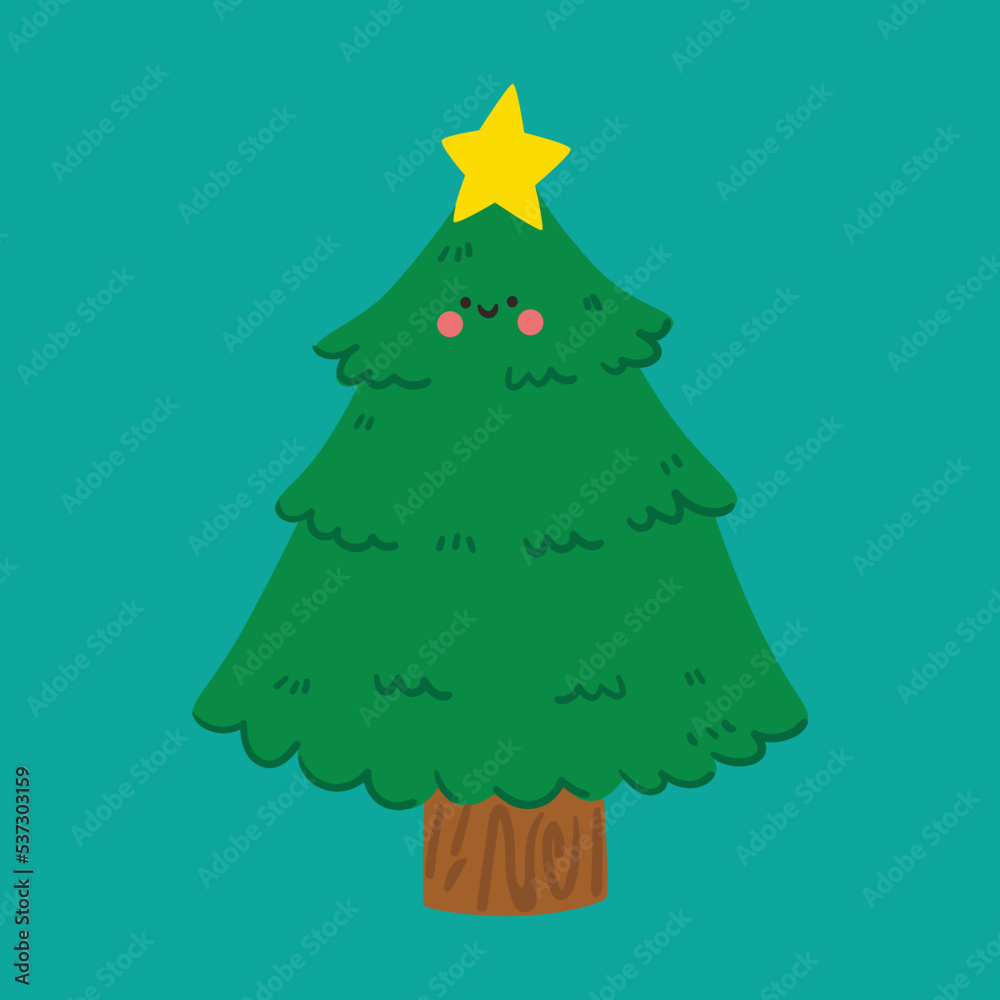 Fototapeta premium flat design with christmas theme