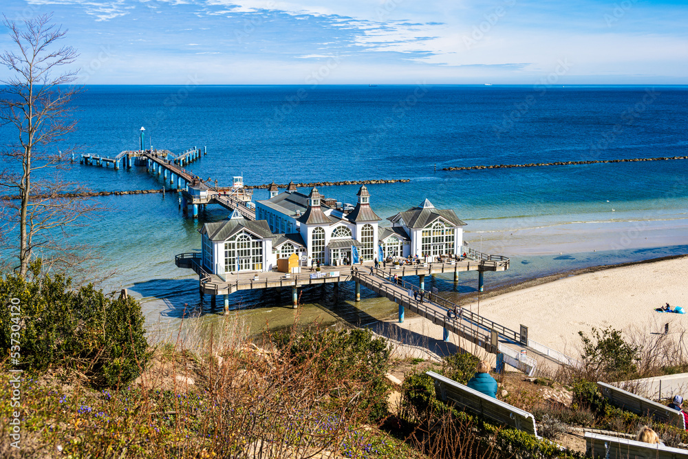 Insel Rügen Ostseebad Sellin die berühmte Seebrücke von Sellin im ...