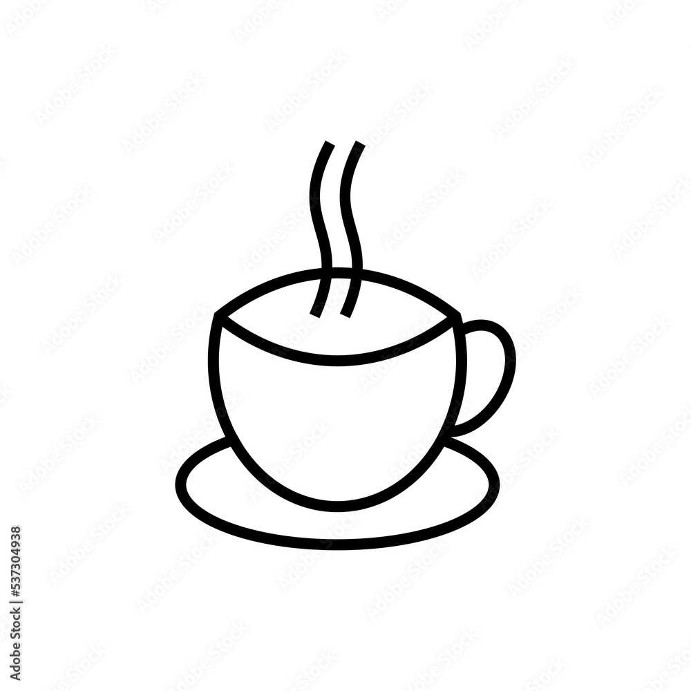 Coffee cup line icon Coffee cup line icon