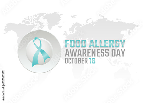 vector graphic of food allergy awareness day good for food allergy awareness day celebration. flat design. flyer design.flat illustration.
