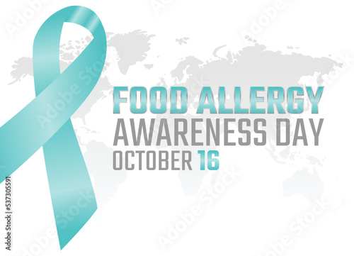 vector graphic of food allergy awareness day good for food allergy awareness day celebration. flat design. flyer design.flat illustration.