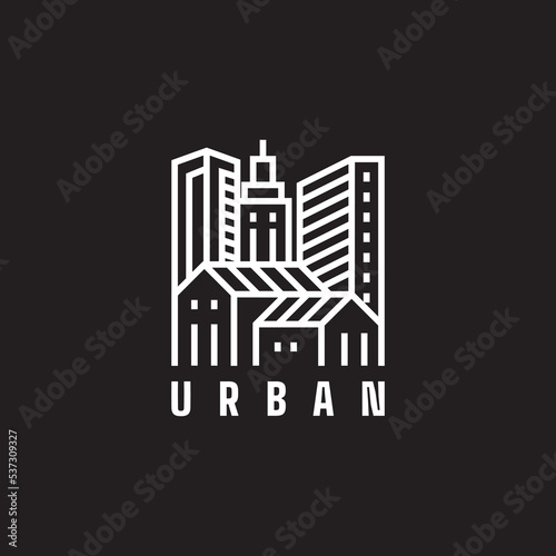 Residence logo design illustration vector template