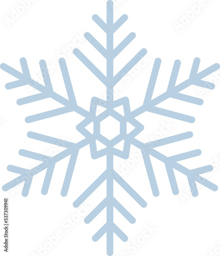 Snowflakes on transparent background.
