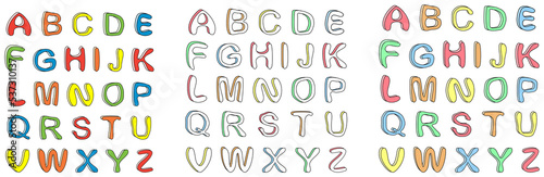 English Alphabet set for kids.