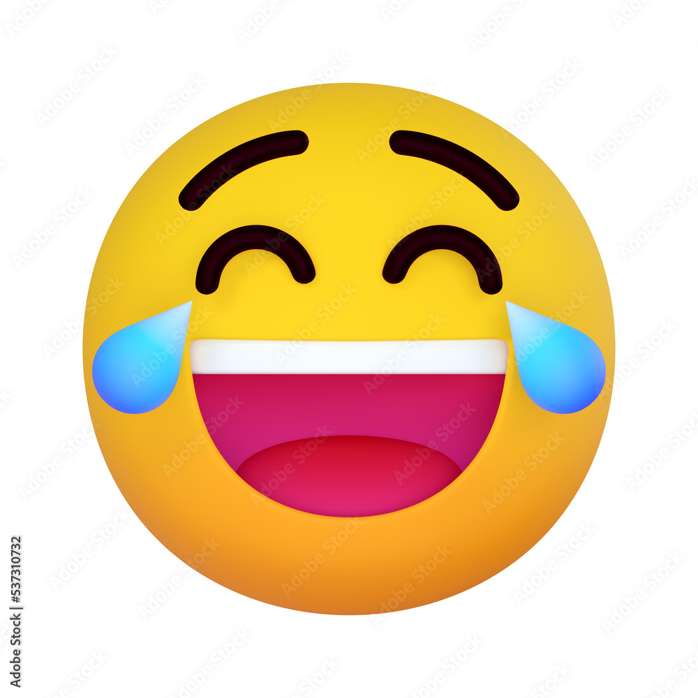 Happy Laughing Happy Tear Of Joy emoji day emotional expression smiling 3d icon graphic clip art PNG translucent background
Happy Laughing Happy Tear Of Joy emoji day emotional expression smiling 3d icon graphic clip art PNG translucent background