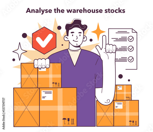 Analyse the warehouse stocks. Effective products optimization in conditions
