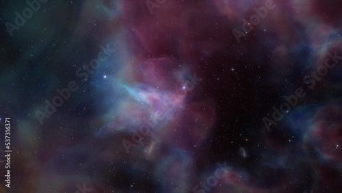 Deep space nebula with stars. Bright and vibrant Multicolor Star field Infinite space outer space background with nebulas and stars. Star clusters  nebula outer space background 3d render 