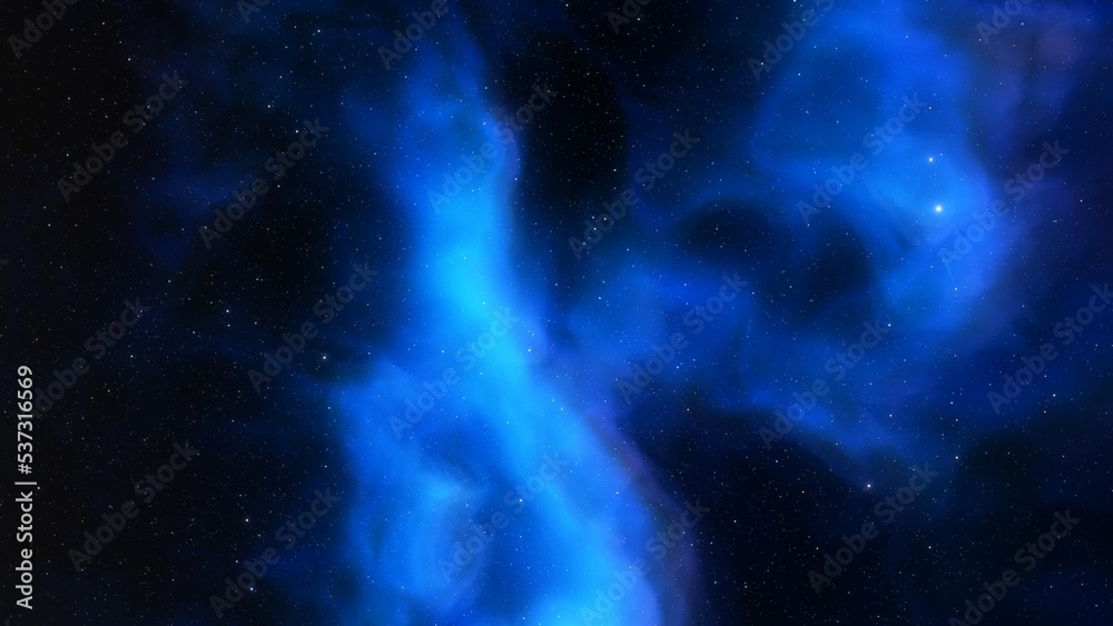 Fototapeta premium Deep space nebula with stars. Bright and vibrant Multicolor Star field Infinite space outer space background with nebulas and stars. Star clusters, nebula outer space background 3d render 