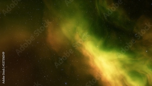 Deep space nebula with stars. Bright and vibrant Multicolor Star field Infinite space outer space background with nebulas and stars. Star clusters, nebula outer space background 3d render 