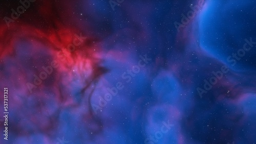 Fototapeta Naklejka Na Ścianę i Meble -  Deep space nebula with stars. Bright and vibrant Multicolor Starfield Infinite space outer space background with nebulas and stars. Star clusters, nebula outer space background 3d render

