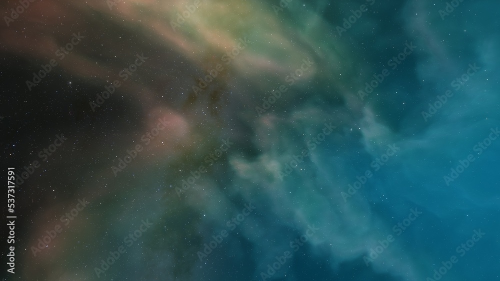 Fototapeta premium nebula gas cloud in deep outer space 