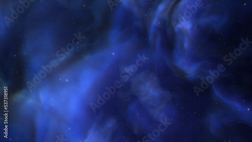 Fototapeta Naklejka Na Ścianę i Meble -  Space background with realistic nebula and shining stars. Colorful cosmos with stardust and milky way. Magic color galaxy. Infinite universe and starry night. 3d render
