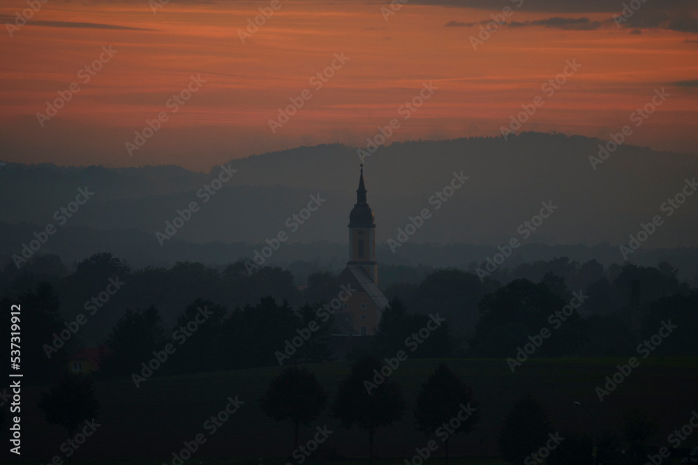 Obraz premium Dramatische Abendstimmung in der Oberlausitz- Neukirch/Lausitz 8