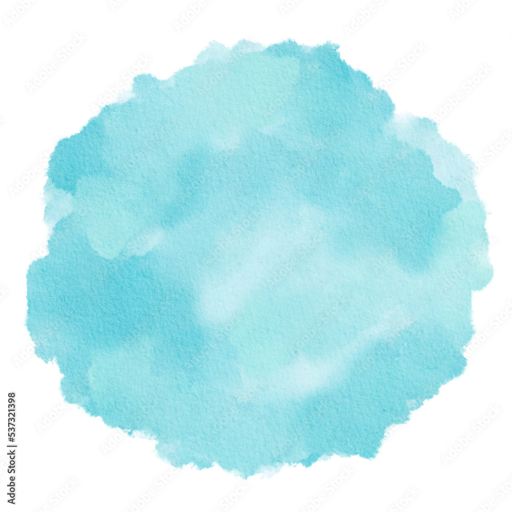 Pastel Light Blue Watercolor Paint Stain Background Circle Pastel Light Blue Watercolor Paint Stain Background Circle