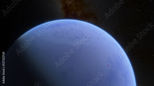 Planets and galaxy  science fiction wallpaper. Beauty of deep space. Billions of galaxy in the universe Cosmic art background 3d render