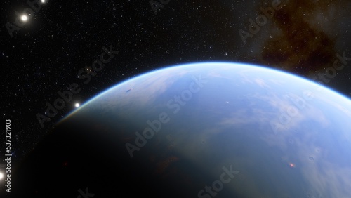 Abstract planets and space background 