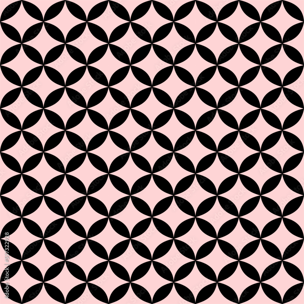 Naklejka premium beautiful seamless geometric pattern design