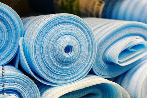 Canvas Print Heat-insulating material from the made foam polyethylene in big rolls