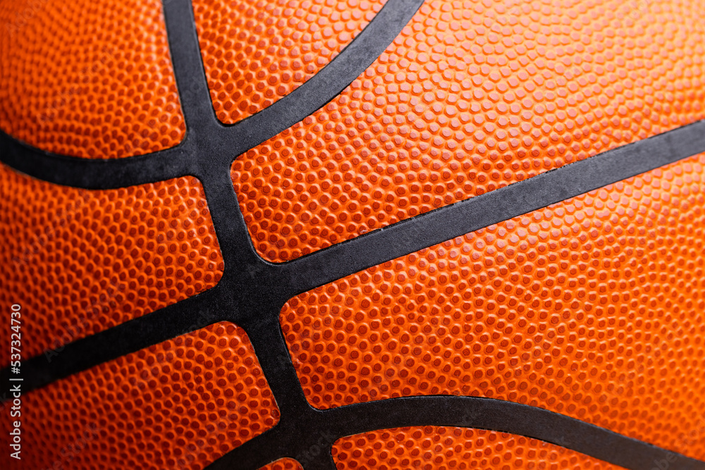 Obraz premium Orange basketball leather pattern background
