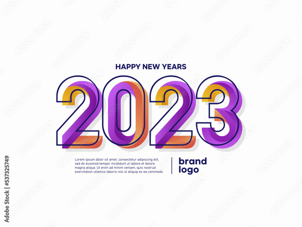 modern colorful happy new years 2023 modern colorful happy new years 2023