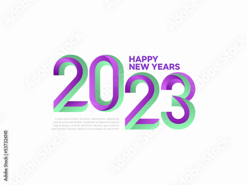 modern colorful happy new years 2023