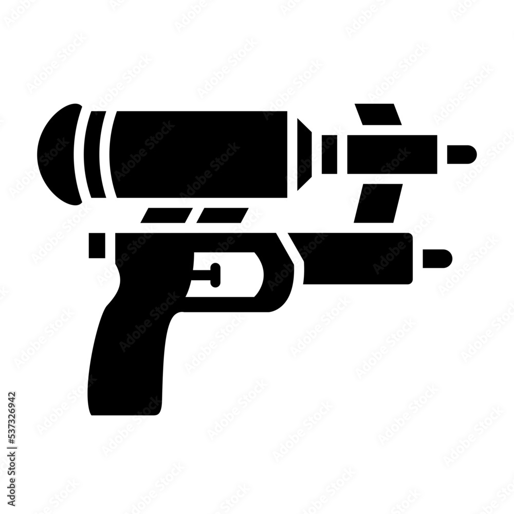 Water Gun Glyph Icon