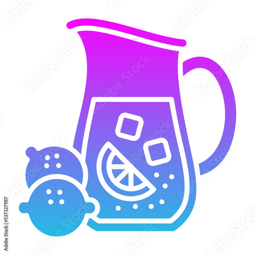 Lemonade Glyph Gradient Icon