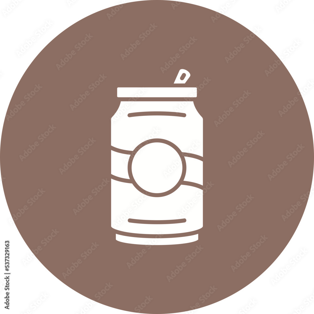 Can Multicolor Circle Glyph Inverted Icon Can Multicolor Circle Glyph Inverted Icon