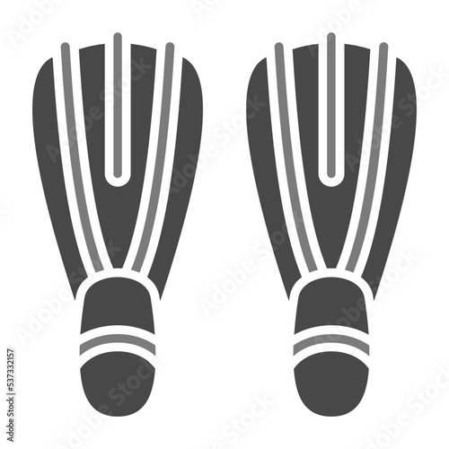 Fins Greyscale Glyph Icon
