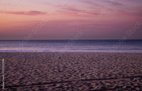 sunset on the beach