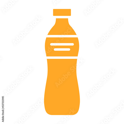 Water Bottle Multicolor Glyph Icon