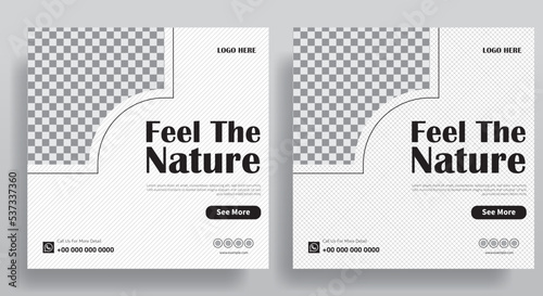 Instagram Social Media Post For Promotion, Ads design Template, Adventure Instagram Post, photography, photographer, wedding with beiges color and nature design vector template ai & eps 10,	