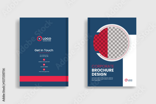 Corporate Business brochure flyer design Vector a4, Leaflet presentation book cover templates.