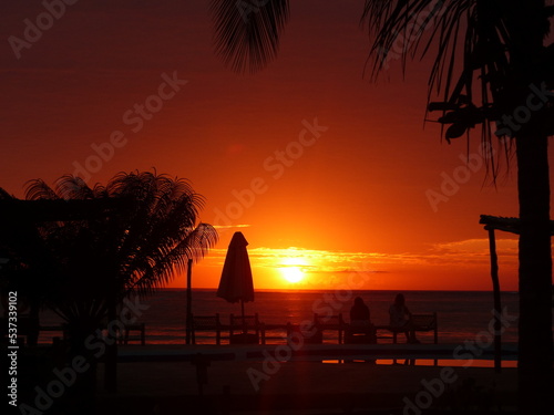 A beautiful sunset in Zanzibar