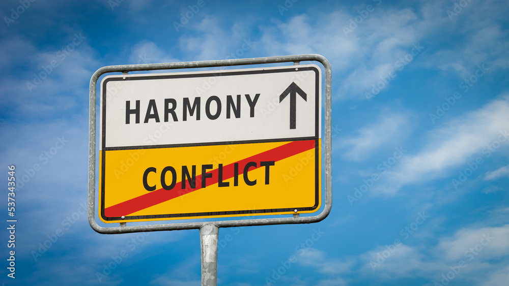 Street Sign Harmony versus Conflict Street Sign Harmony versus Conflict