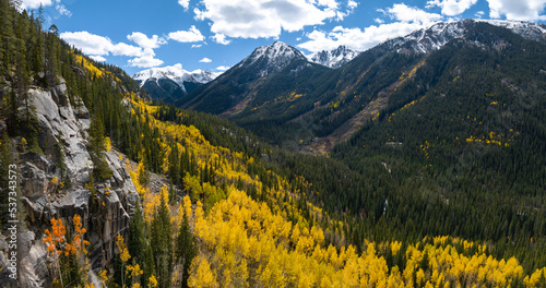 Colorado Rocky Mountains during the the fall season